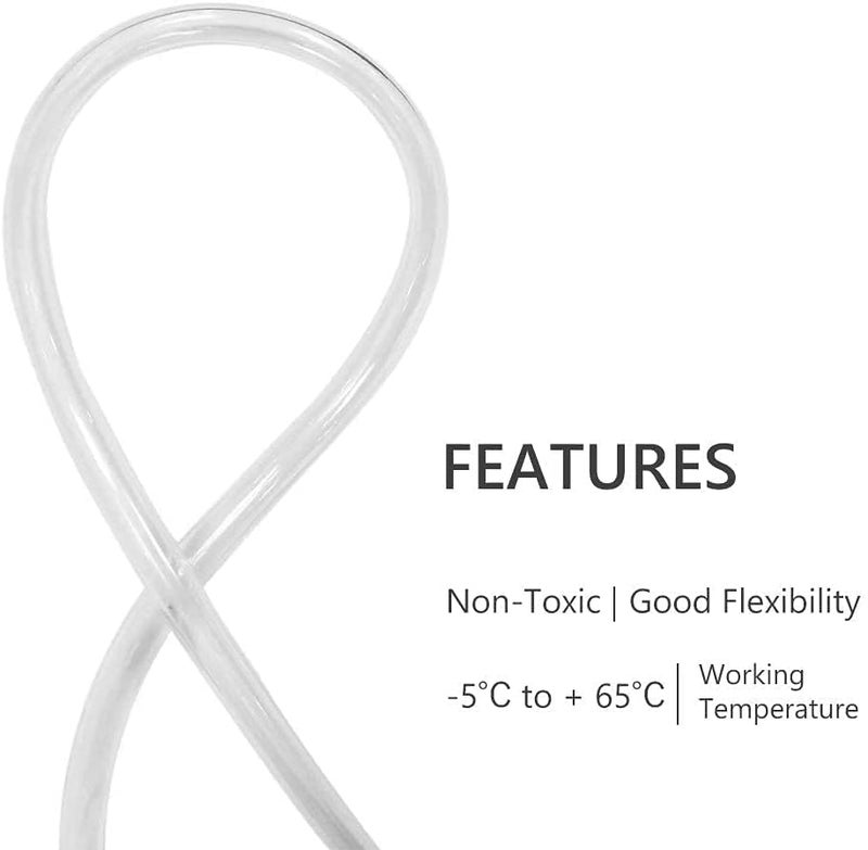 Eastrans Clear Vinyl Tubing Flexible PVC Tubing, Hybrid PVC Hose, Lightweight Plastic Tube, by 1/2 Inch ID, 100-Feet Length, UV Chemical Resistant - Image 3